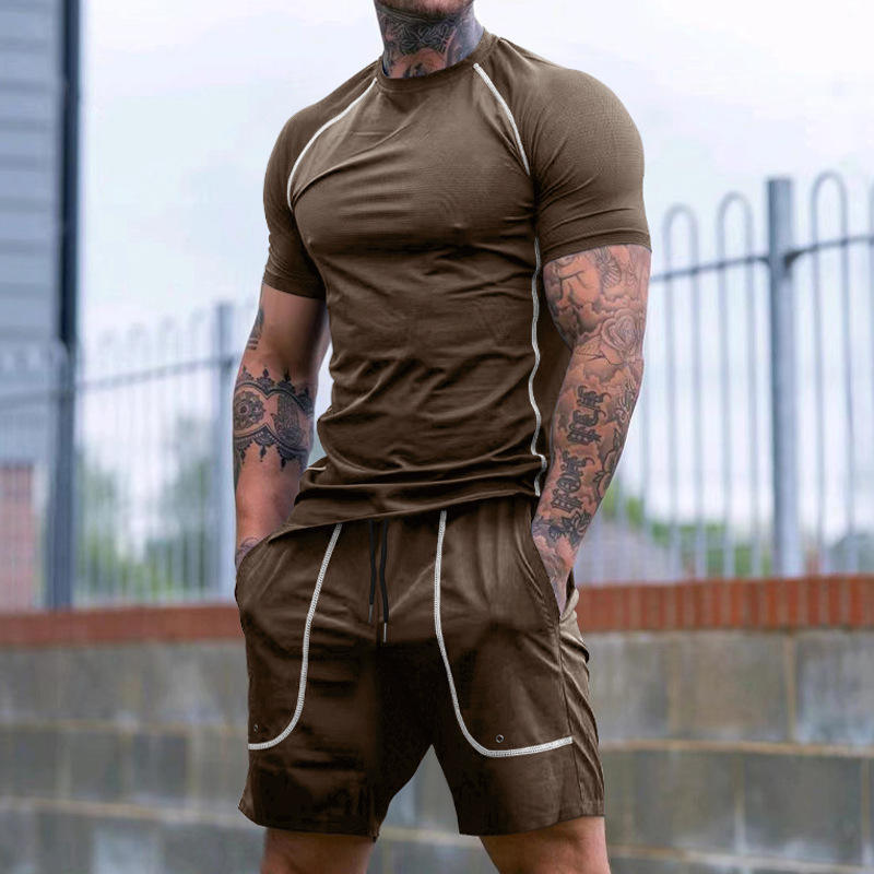 Men's Sporty Short Sleeve Runn - Summer Clothing Wear 리뷰 및 가격