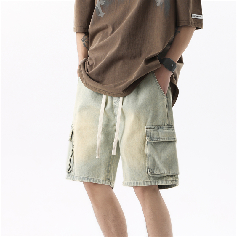 Summer Men's Denim Shorts Retr - Summer Clothing Brands 리뷰 및 가격