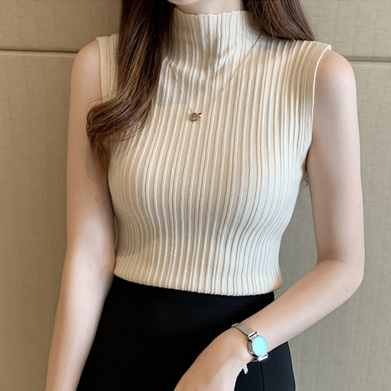 Solid Slim Thin Sleeveless Kni - Summer Clothing Yarn 리뷰 및 가격